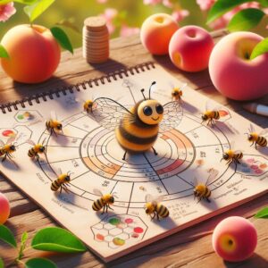 Bee planning fruit tree pollination schedule