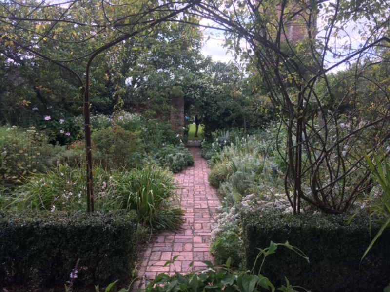 Vita Sackville-West's White Garden, lovely even in late September 