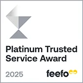 Platinum Feefo Badge 2025