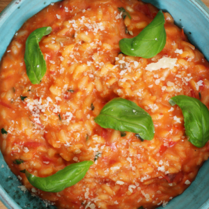 Tomato and mascarpone risotto